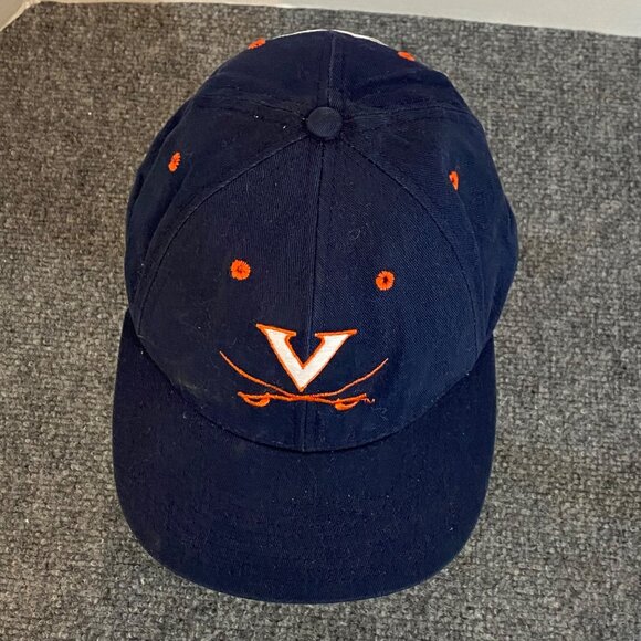 Reebok Virginia Cavaliers Hat Snapback Adjustable Blue V Logo with Swords - Picture 10 of 10